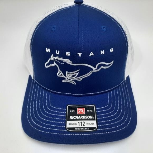 Prancing Pony Muscle Cars V8 GT Mustang Ford Richardson 112 Trucker Mesh Retro main image 4